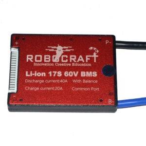 17S 60V E-bike Li-ion battery 18650 BMS 40A battery