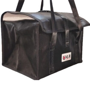Explosionproof Lithium-ion Battery Safe Bag Guard for Battery Storage and Charging, Size: 40x 24 x 19cm - Black