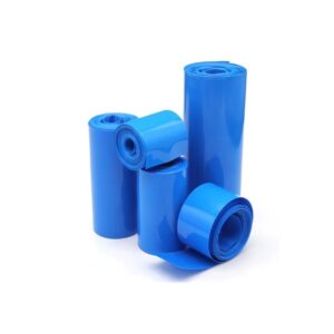 1 Meter PVC Heat Shrink Sleeve 40mm/1.5 Inch Width Sky Blue