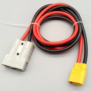50A 600V Anderson Plug to XT60 Plug Male Connector with 50 cm Heavy-Duty Wire