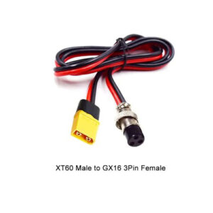 xt 60 male to gx 16 3 pin female