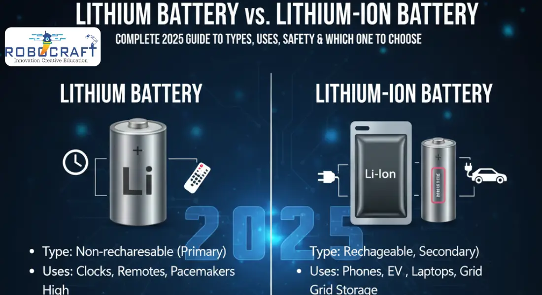 Lithium Battery vs Lithium-Ion Battery